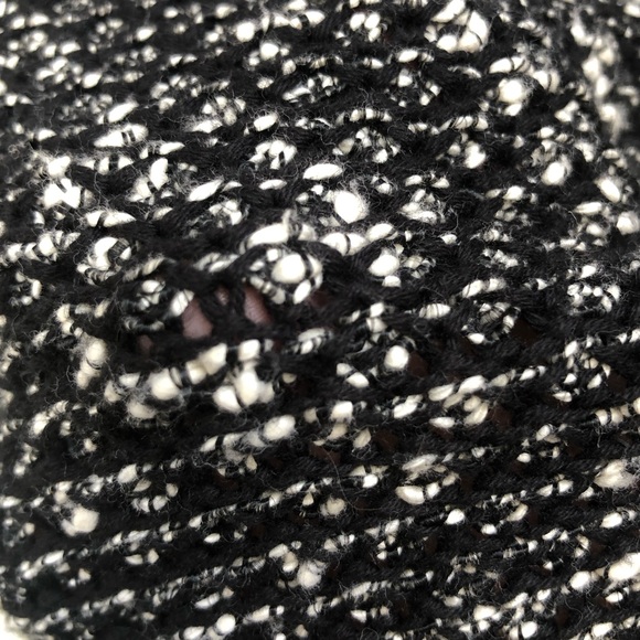 Ann Taylor Loft Open Weave Black White Sweater size XS - Picture 6 of 6